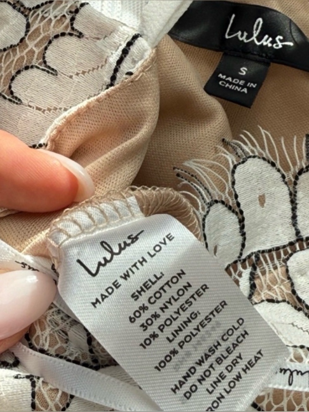 NWT Lulus Delicate Darling Lace Dress 🤍🩶 - Picture 5 of 5